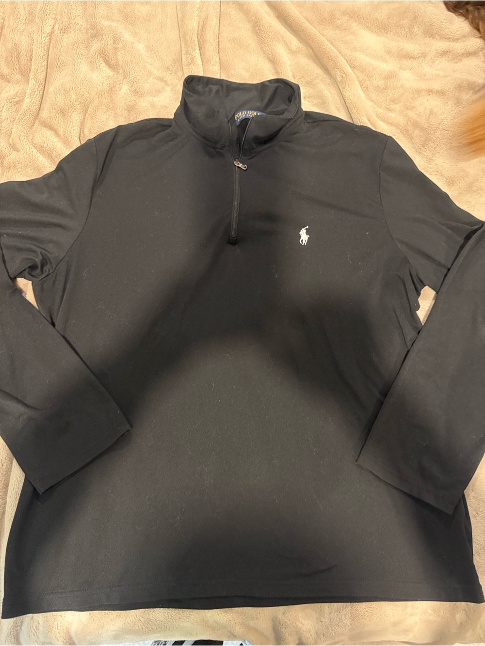 Polo by Ralph Lauren Black Half-Zip Long-Sleeve Pullover